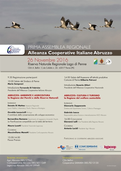 Prima Assemblea Regionale dell’Alleanza delle Cooperative Italiane Abruzzo